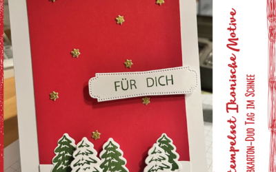 Weihnachtskarte mit meiner Nichte